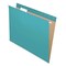 Pendaflex 1/5-Cut Tabs Letter Size Colored Hanging Folders - Teal (25/Box)
